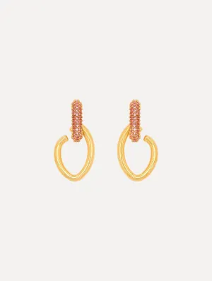 Pav?? O Drop Earrings