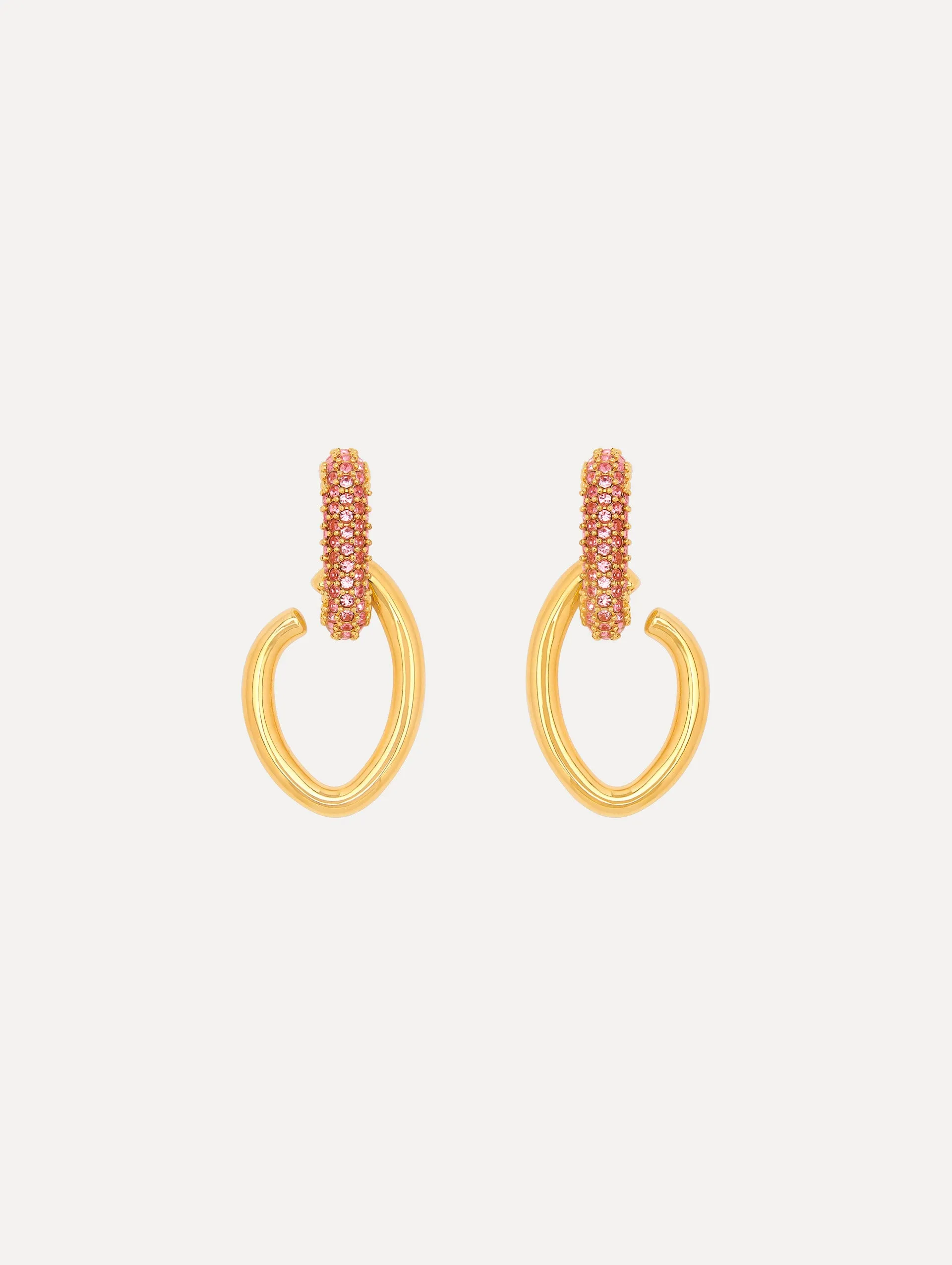 Pav?? O Drop Earrings