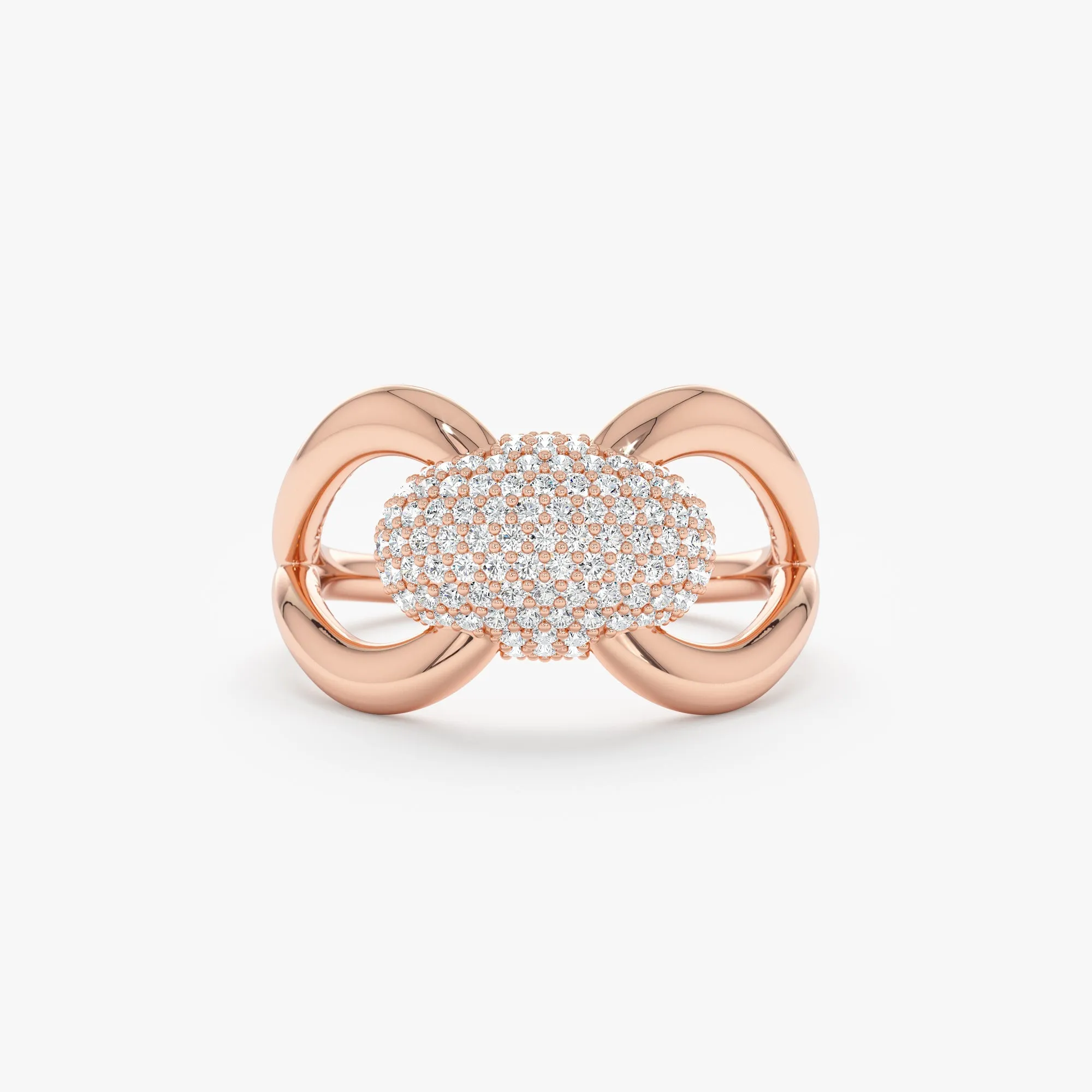 Pave Diamond Bow Ring, Izee