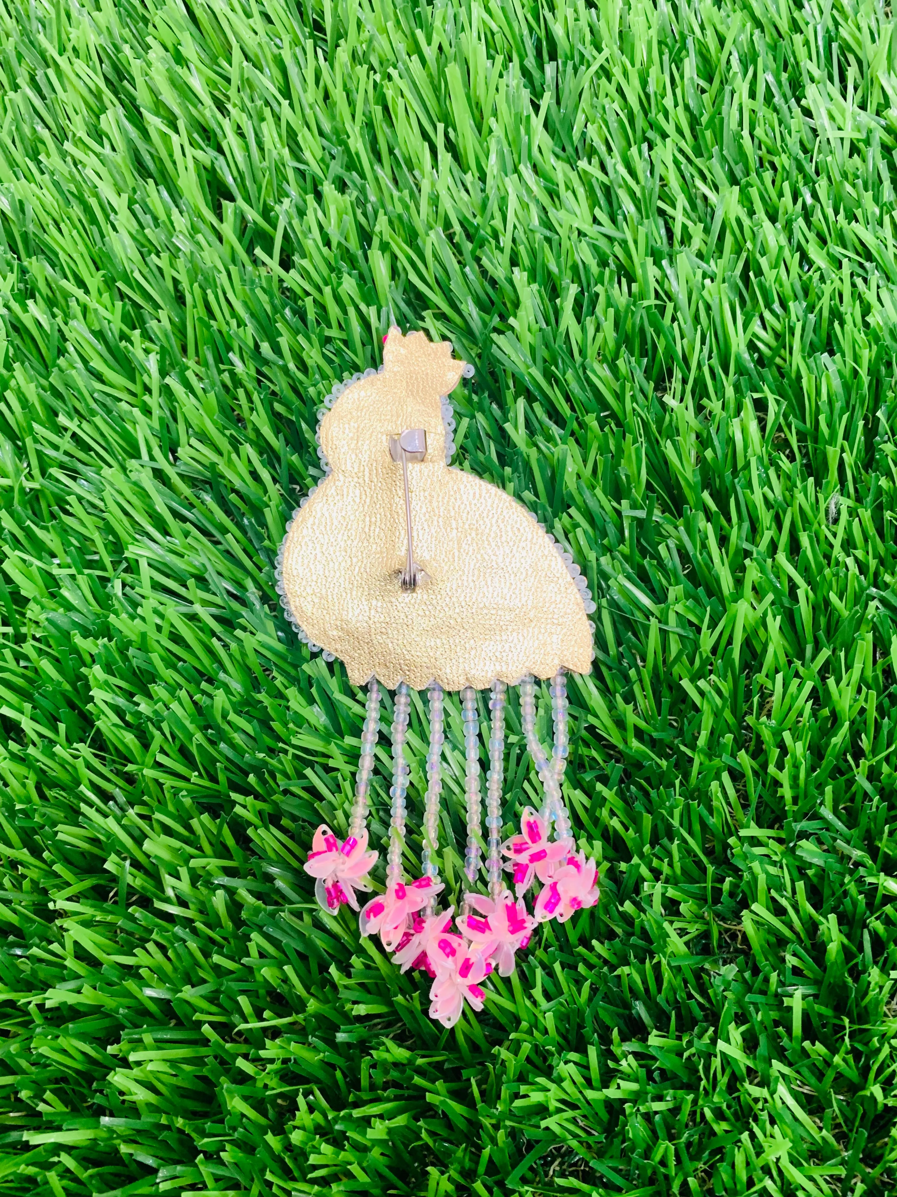 Peaceful Plumage Flamingo Brooch
