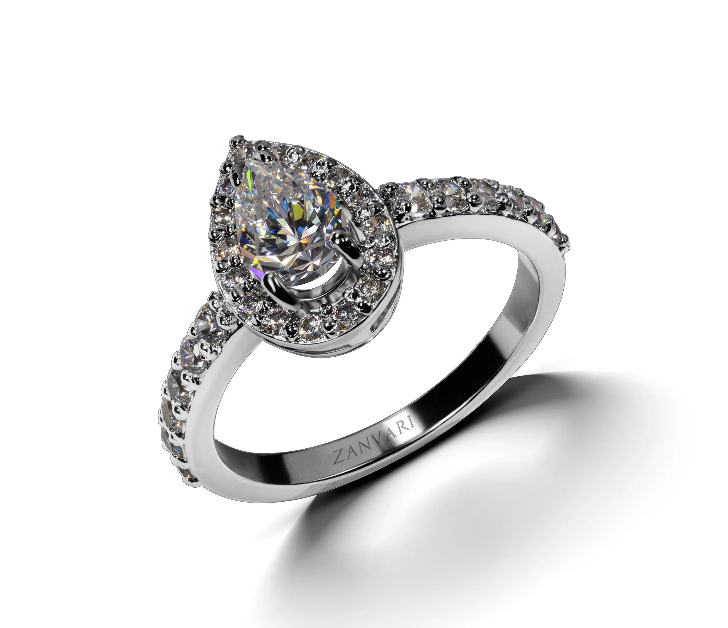 PEAR-FECTION MOISSANITE RING