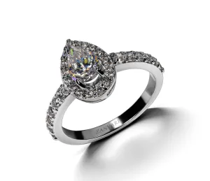 PEAR-FECTION MOISSANITE RING