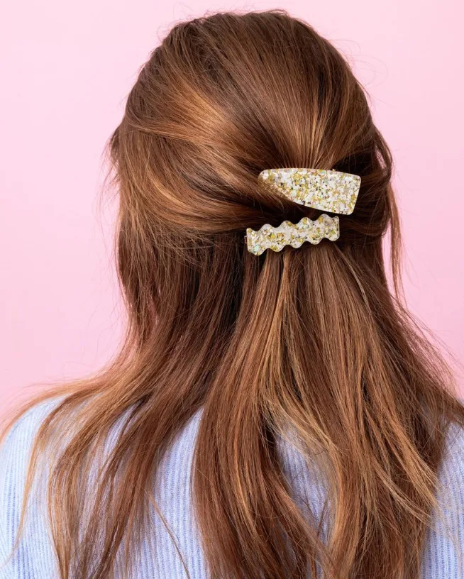 Pearl Confetti Hair Clip Set