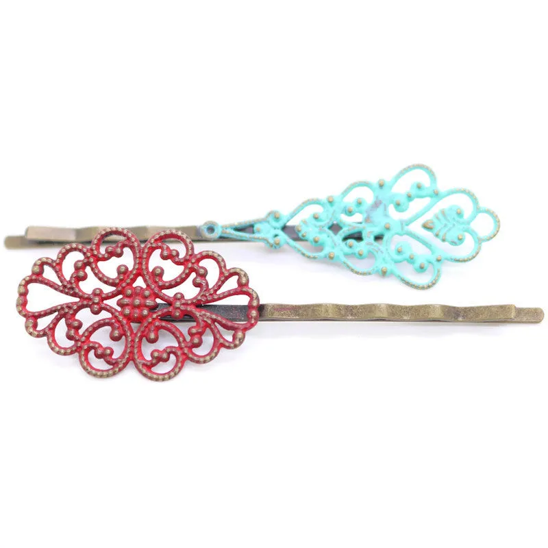 Perfect Harmony Bobby Pins (2 pack) - Ornate Metal Filigree Bobby Pins