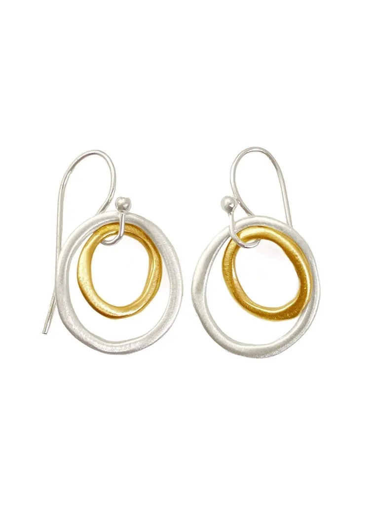 Philippa Roberts | Two Small Ovals Earrings Mixed