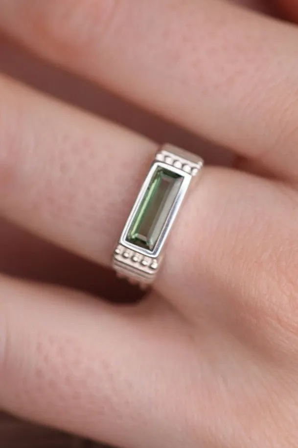 Phoebe Apatite Silver Ring