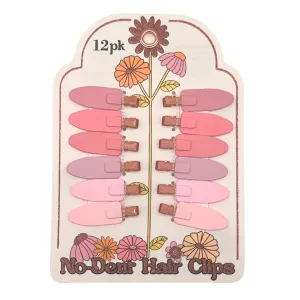 Pink Neautals Dent Free Hair Clips 12pk