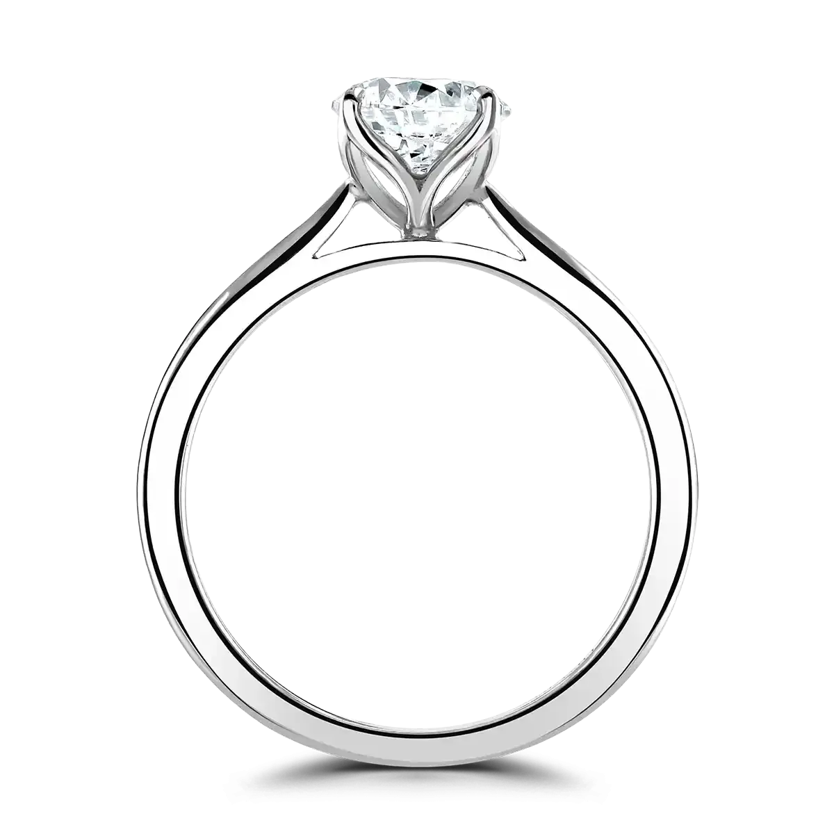 Platinum 2ct Round Brilliant Cut Laboratory Grown Diamond Solitaire