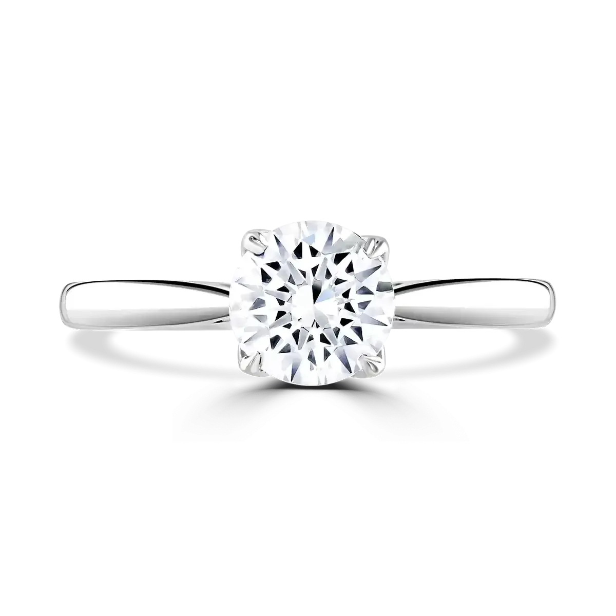 Platinum 3ct Round Brilliant Cut Laboratory Grown Diamond Solitaire