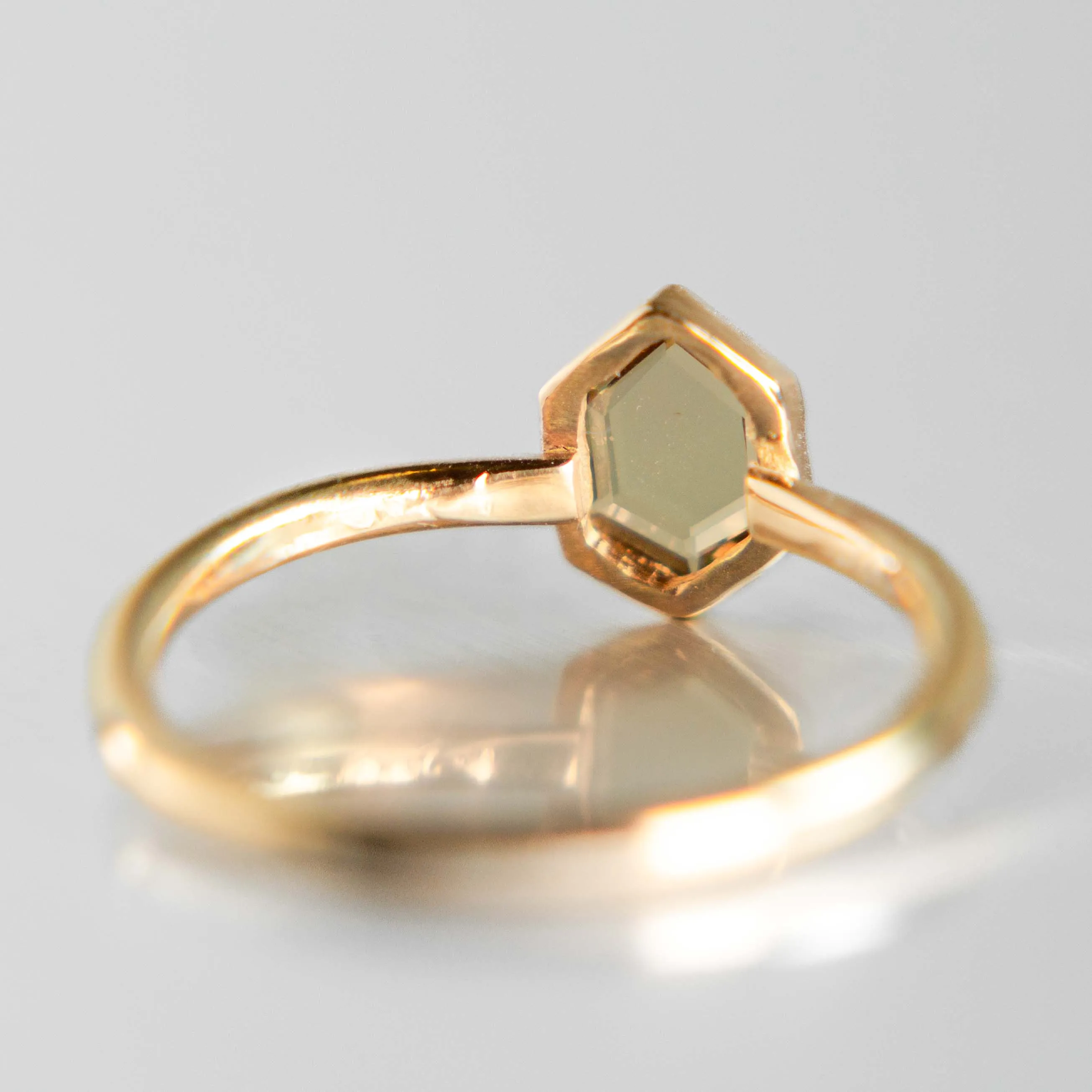 Portrait Cut Sapphire Ring