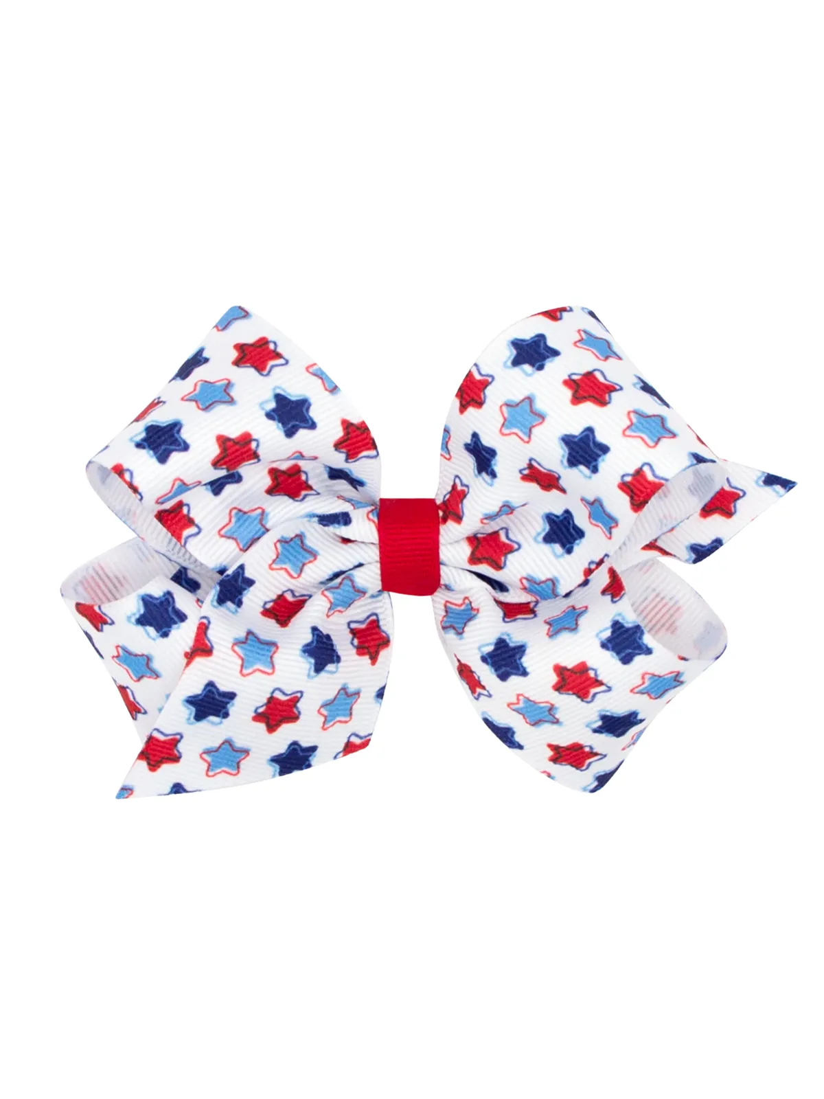 Printed Grosgrain Bow - Stars