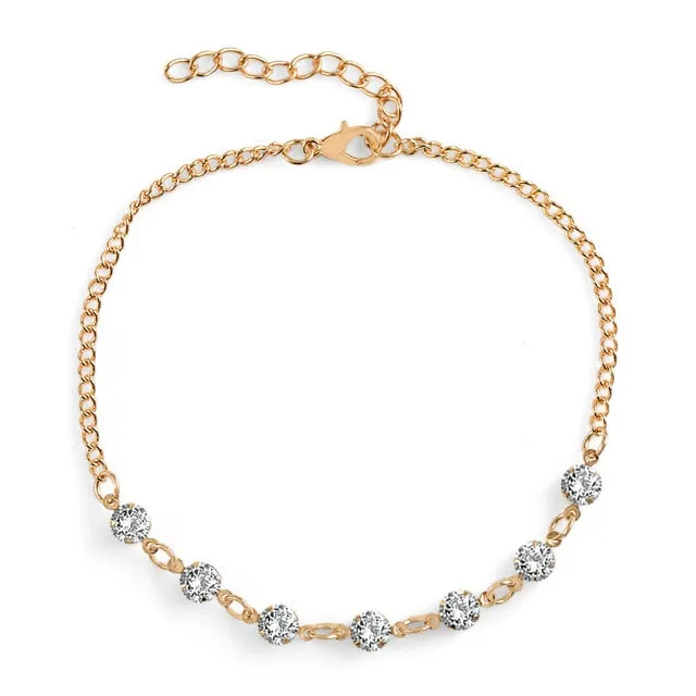 QCOOLJLY Butterfly Pendant Anklets Foot Chain Summer Yoga Beach Leg Bracelet Handmade Anklet Rose Gold Silver Color Jewelry