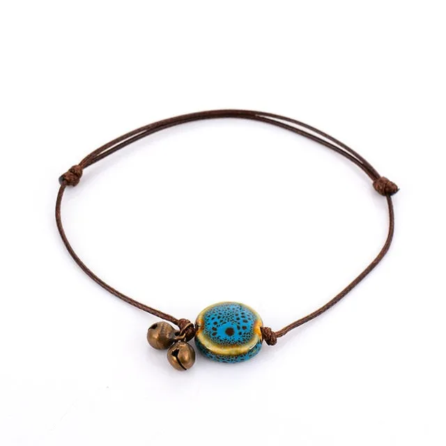QCOOLJLY Butterfly Pendant Anklets Foot Chain Summer Yoga Beach Leg Bracelet Handmade Anklet Rose Gold Silver Color Jewelry