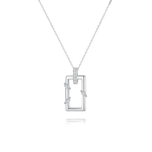 Rectangular Necklace Jasmine Breeze Collection Designed by Golnaz Niazmand