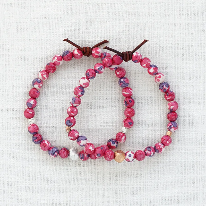 Red Jade Affirmation Mini Bracelet | Choose your Affirmation