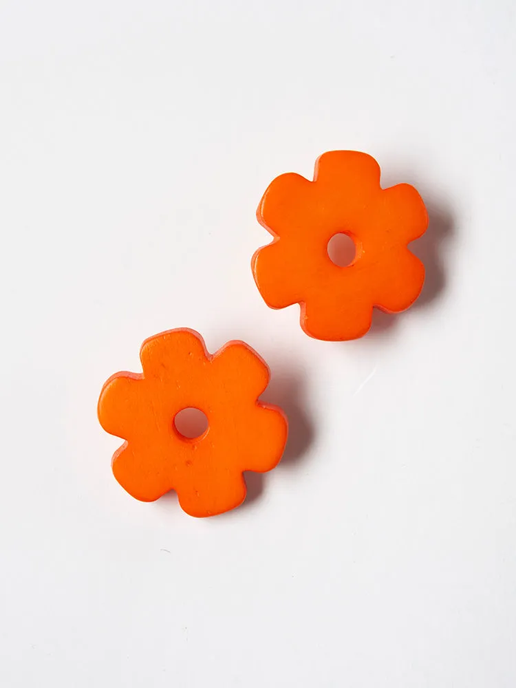 Retro Bloom Studs - Marmalade