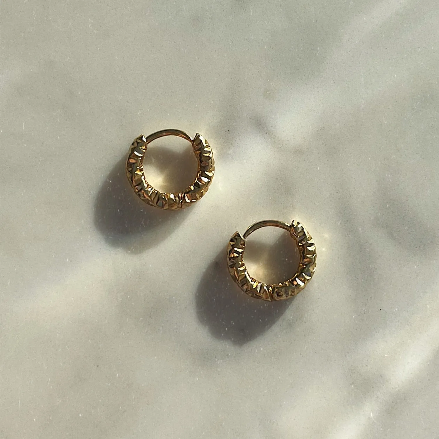 Ripple Hoop Earrings