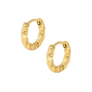 Ripple Hoop Earrings
