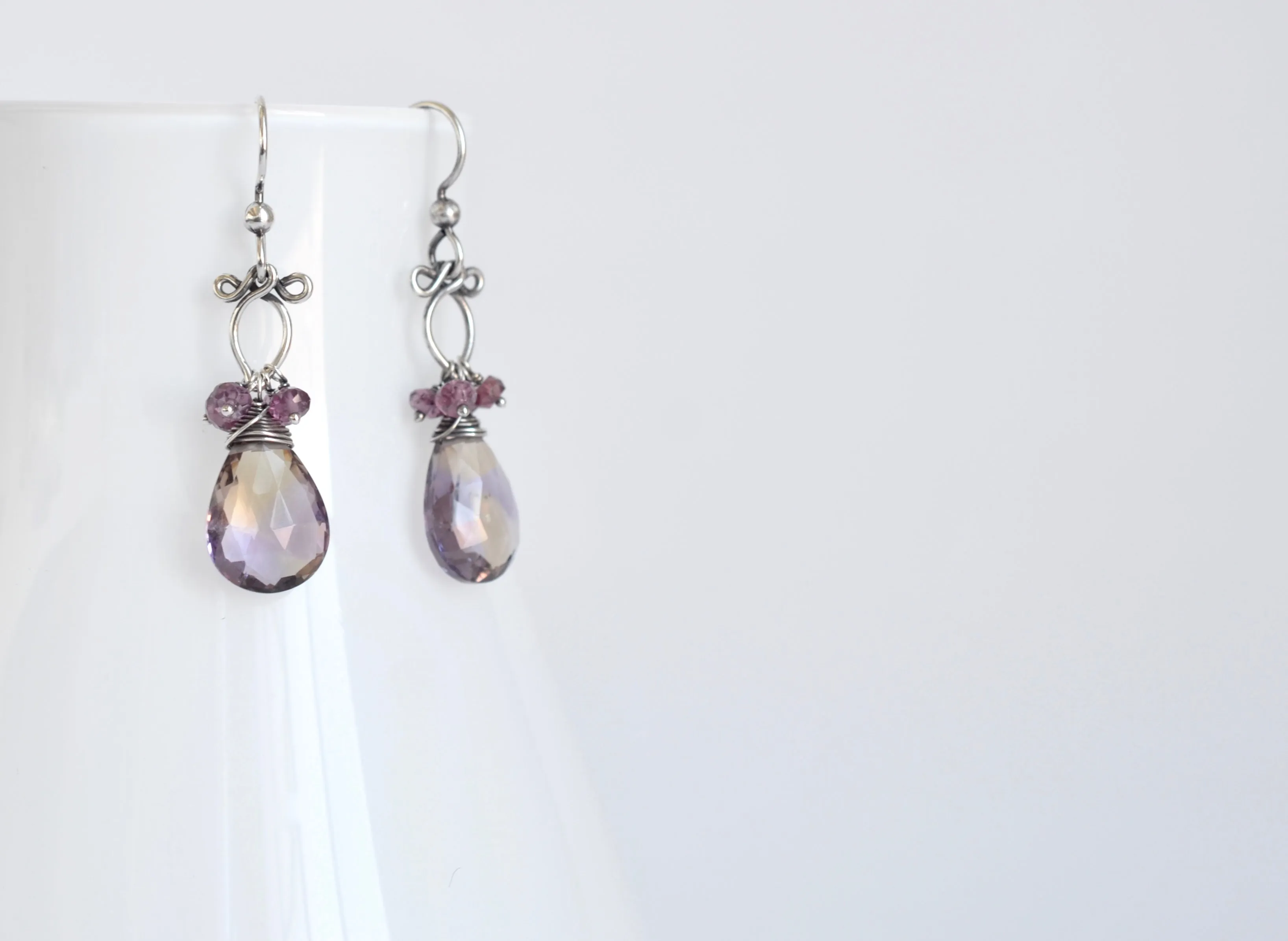 Rita (Small)  - Ametrine, Sterling Silver Earrings