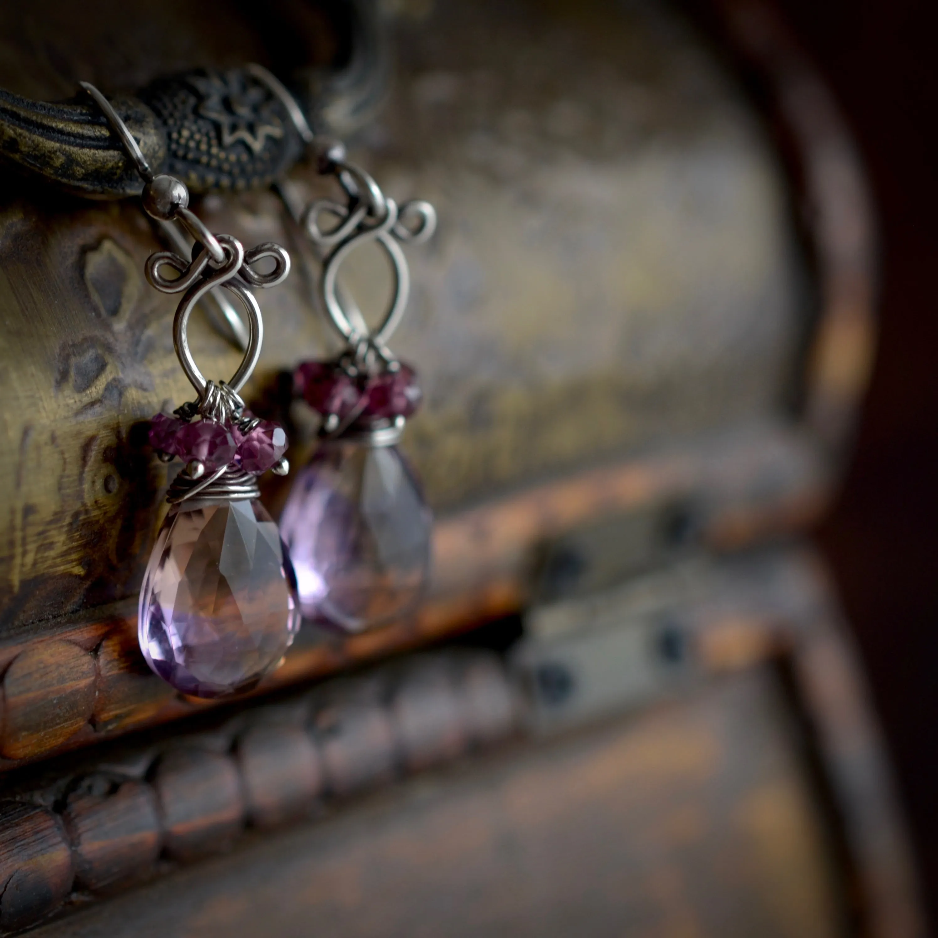 Rita (Small)  - Ametrine, Sterling Silver Earrings