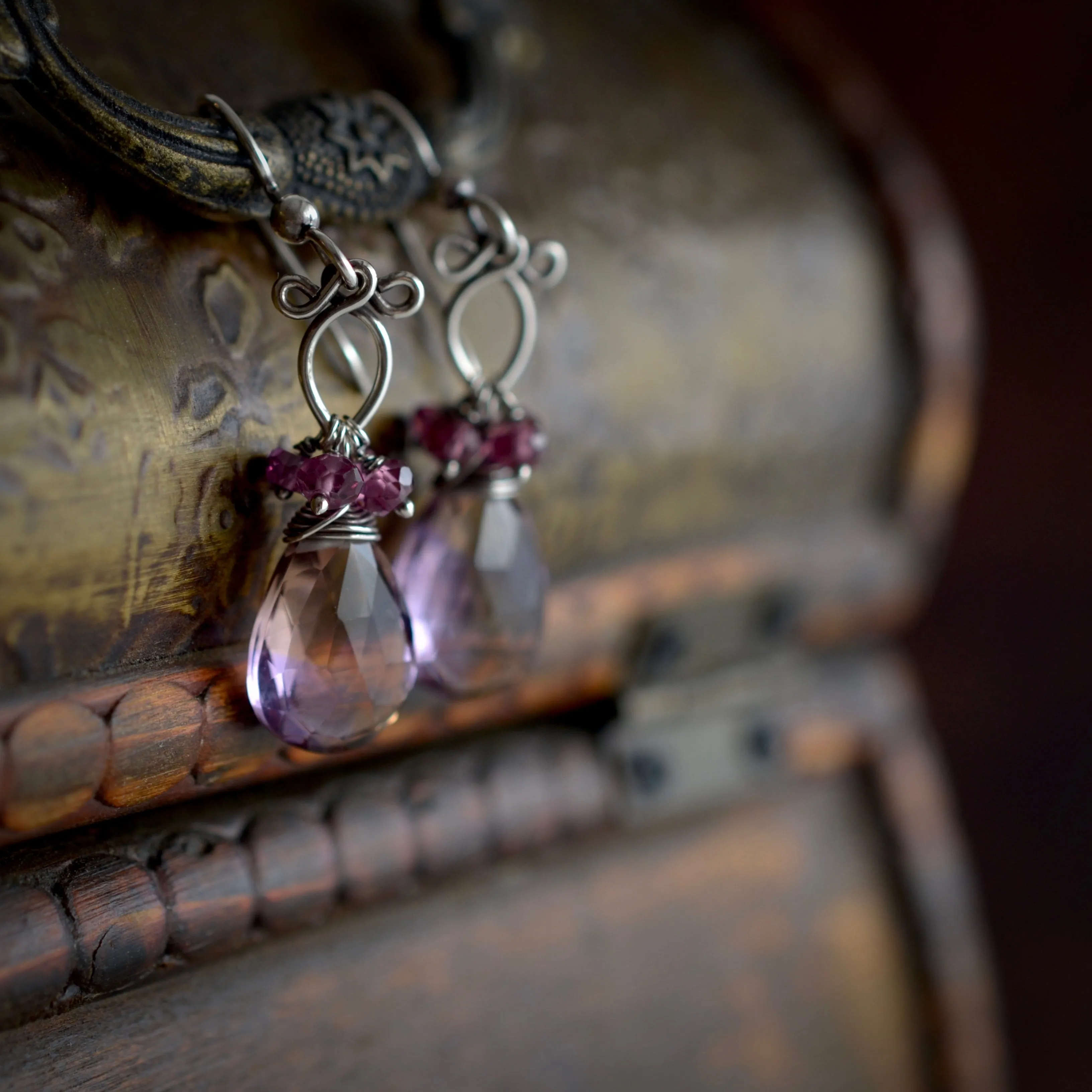 Rita (Small)  - Ametrine, Sterling Silver Earrings