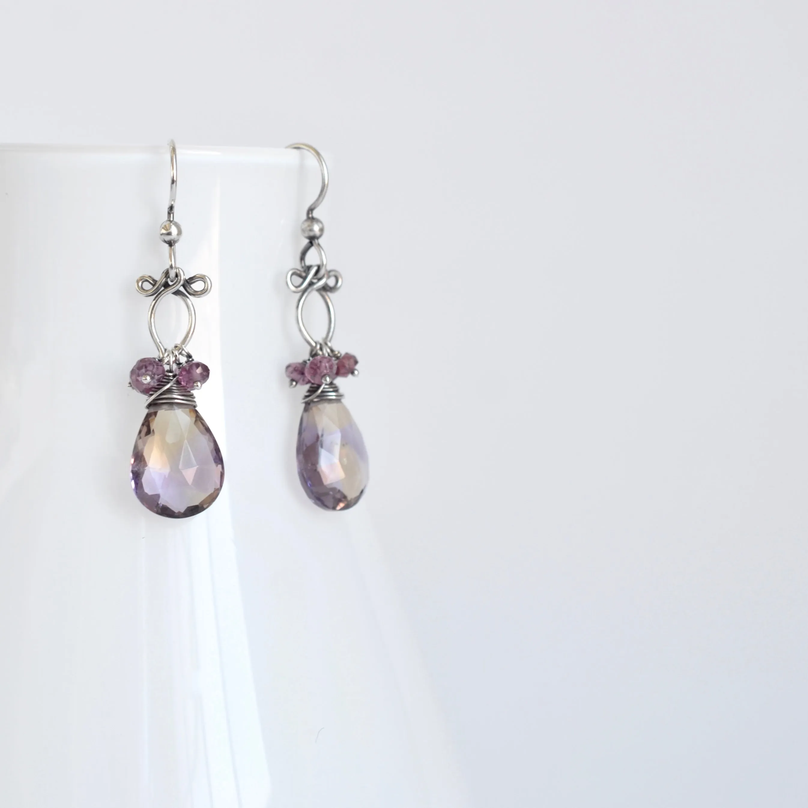 Rita (Small)  - Ametrine, Sterling Silver Earrings