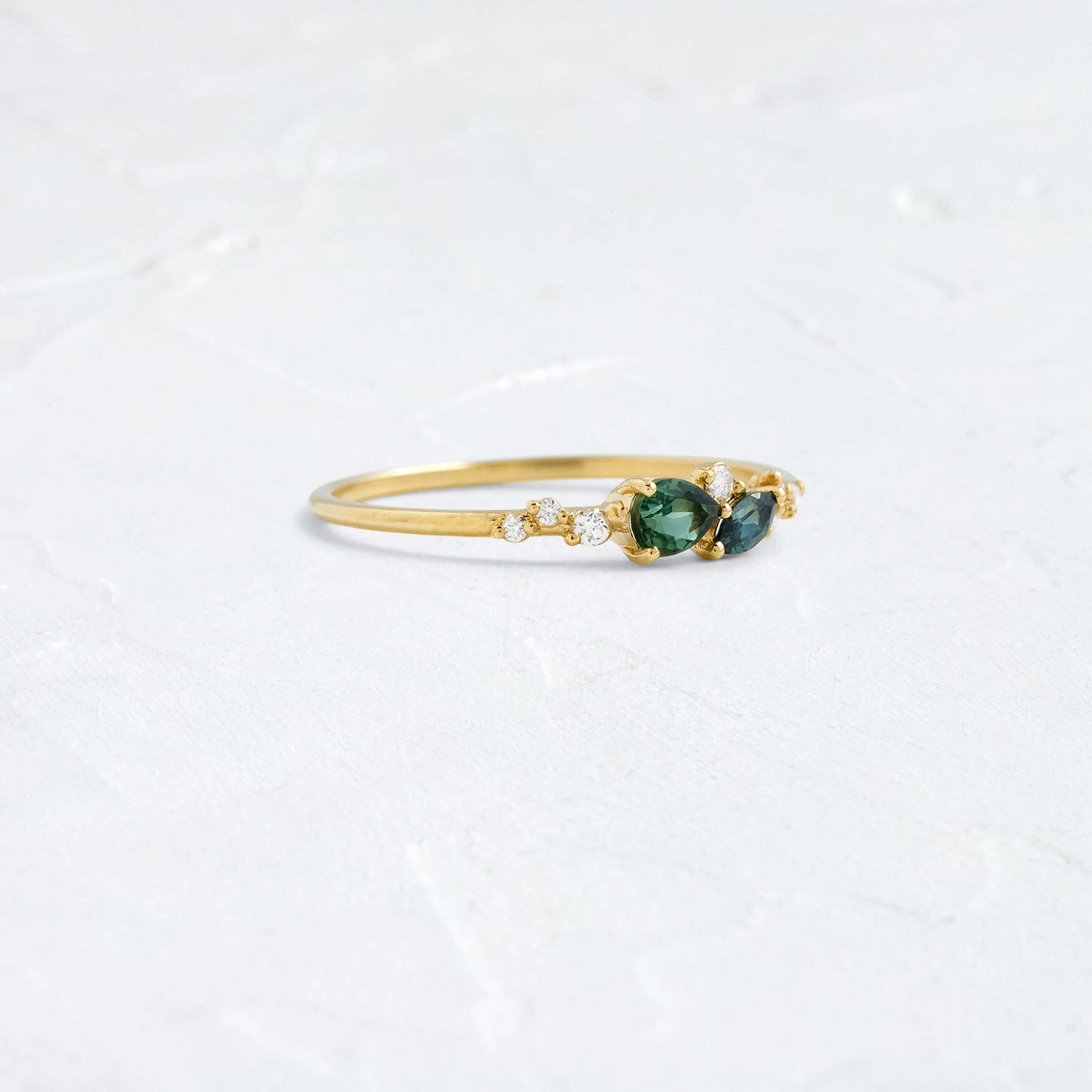 Rivulet Ring in Green