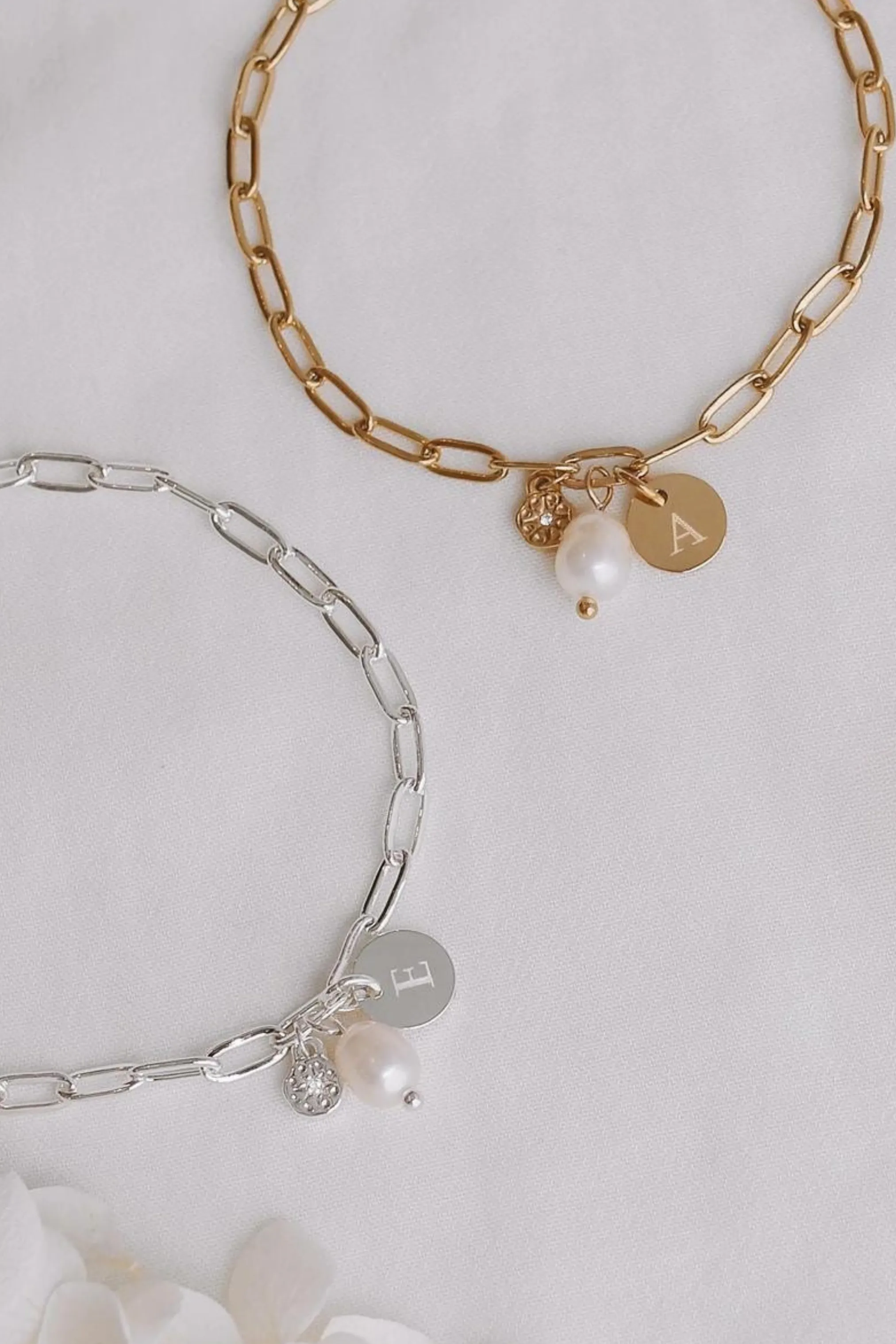 Romy Mini - Stainless Steel Monogram Bracelet