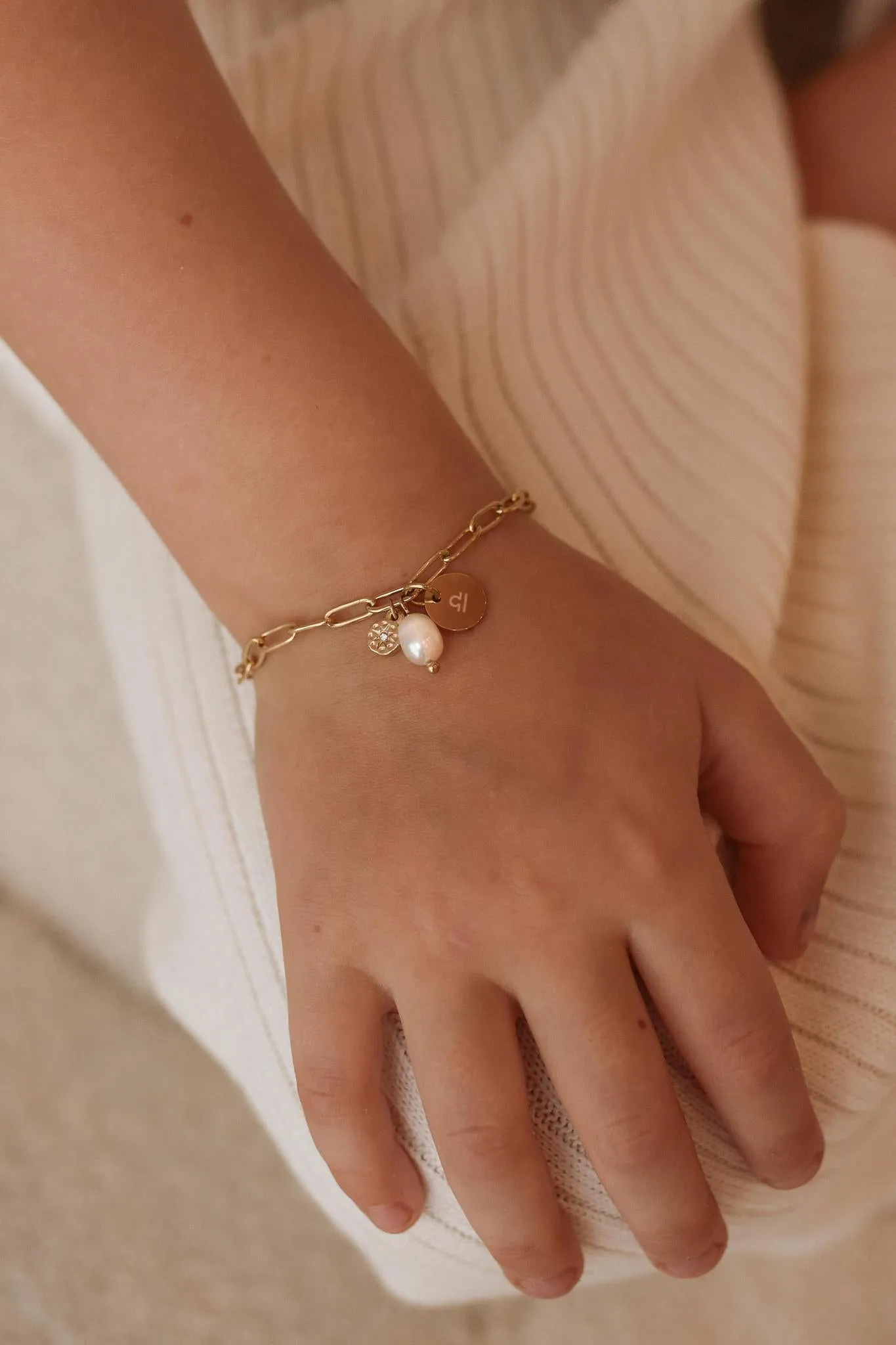 Romy Mini - Stainless Steel Monogram Bracelet