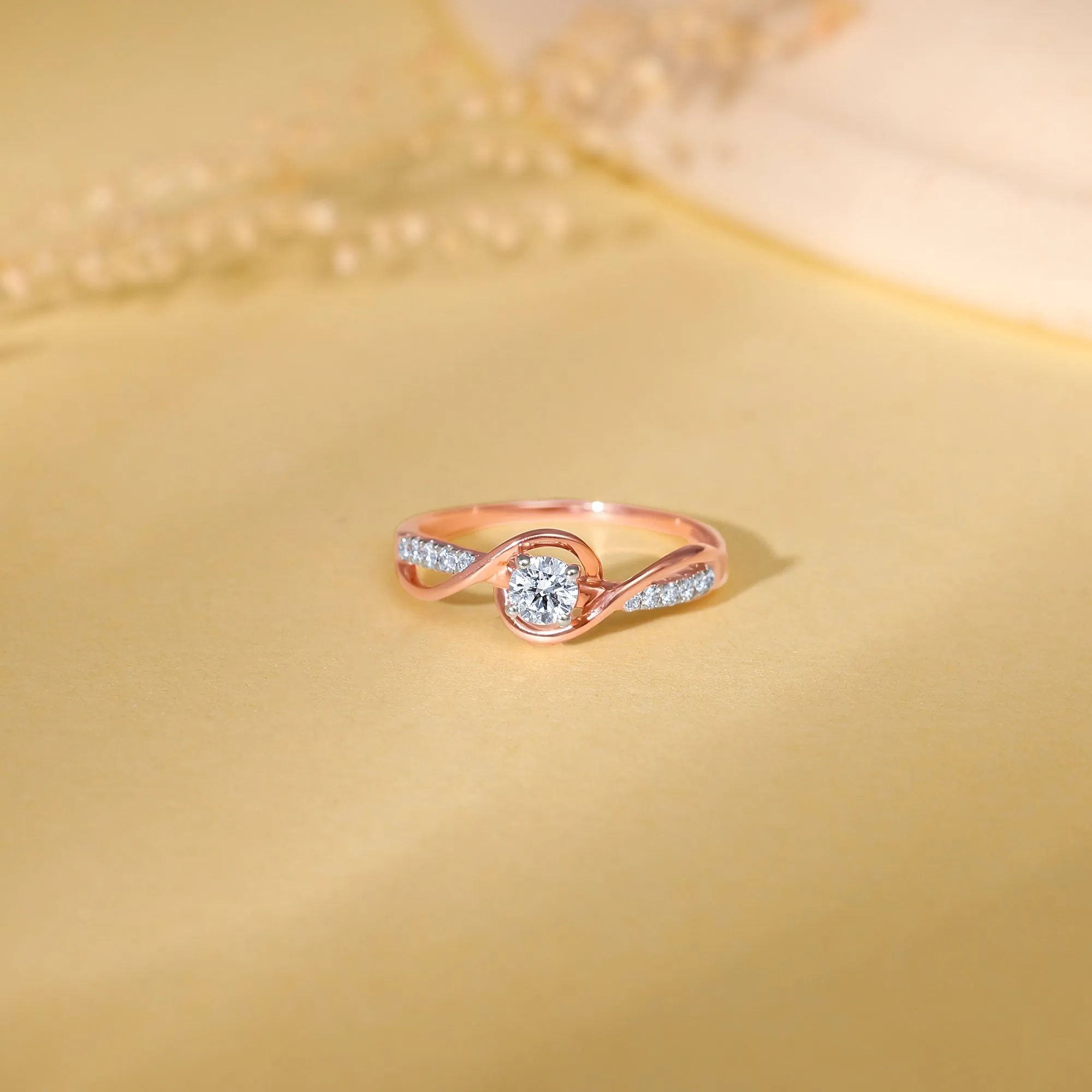 Rose Gold Enchante Diamond Ring