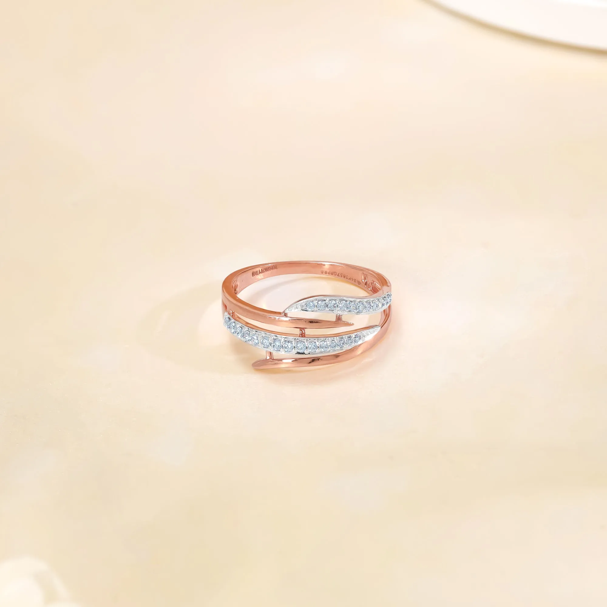 Rose Gold Ethereal Enigma Diamond Ring