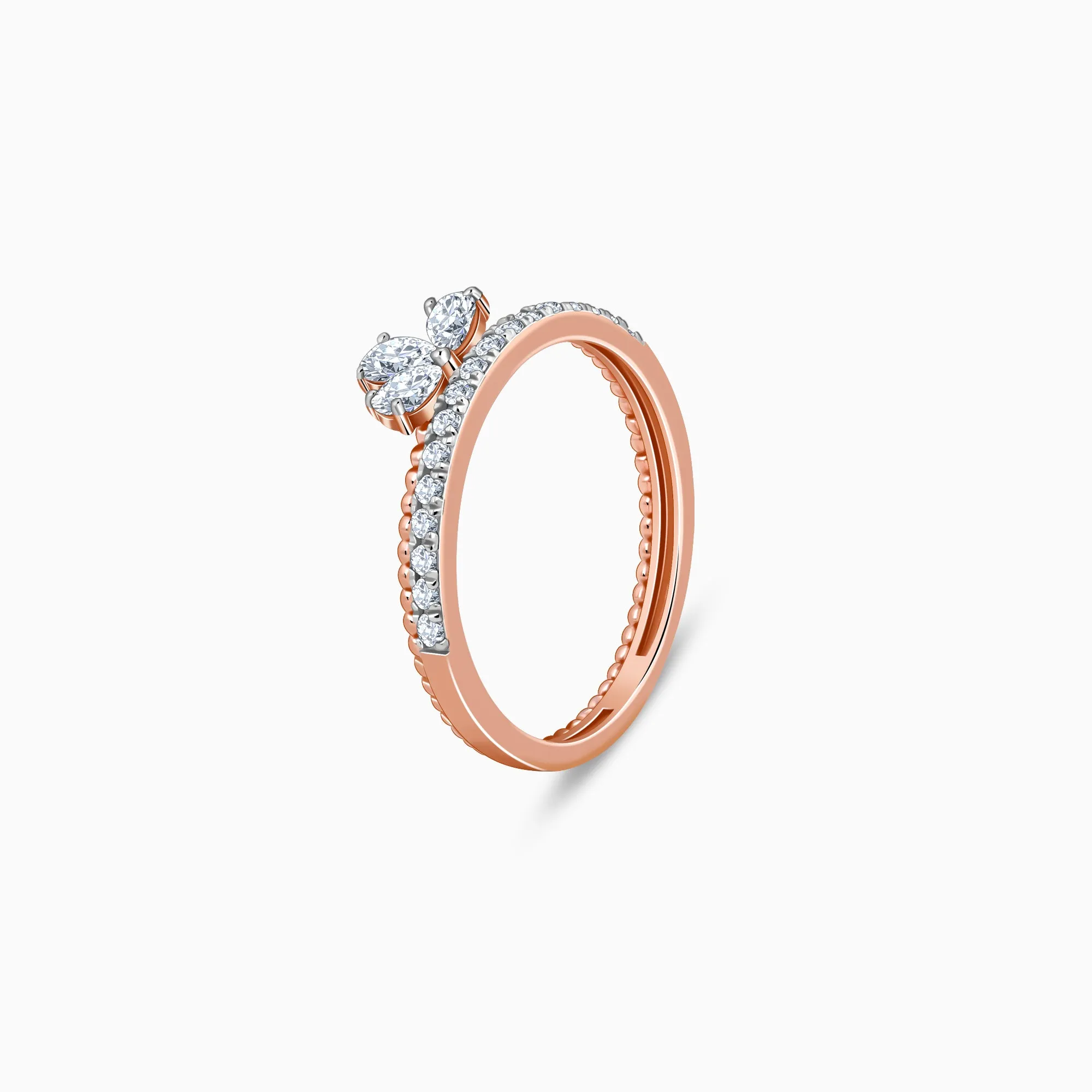 Rose Gold Glam Diamond Ring