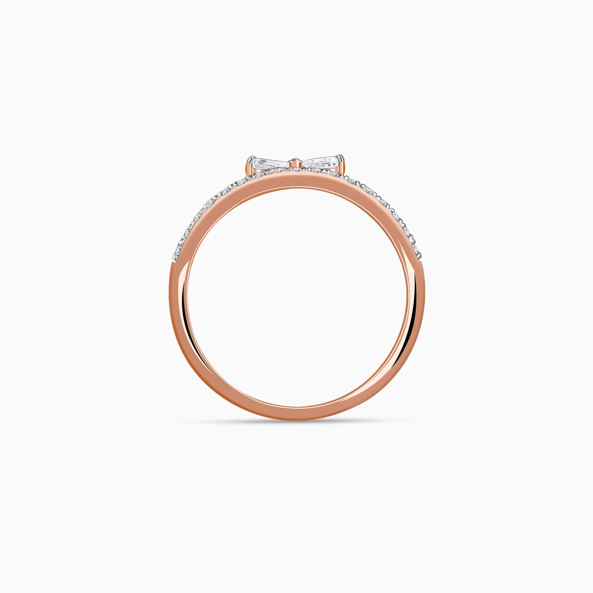 Rose Gold Glam Diamond Ring