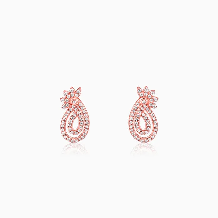 Rose Gold Pure Elegance Earrings