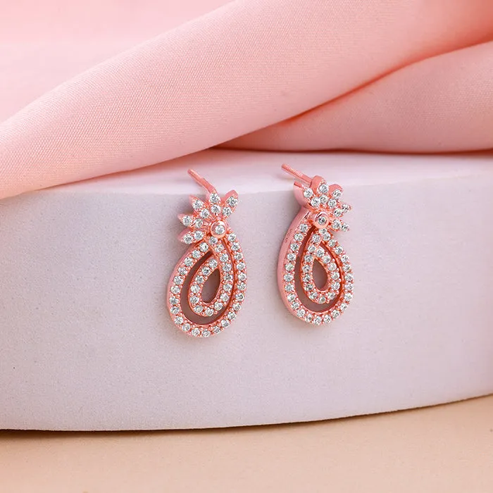 Rose Gold Pure Elegance Earrings