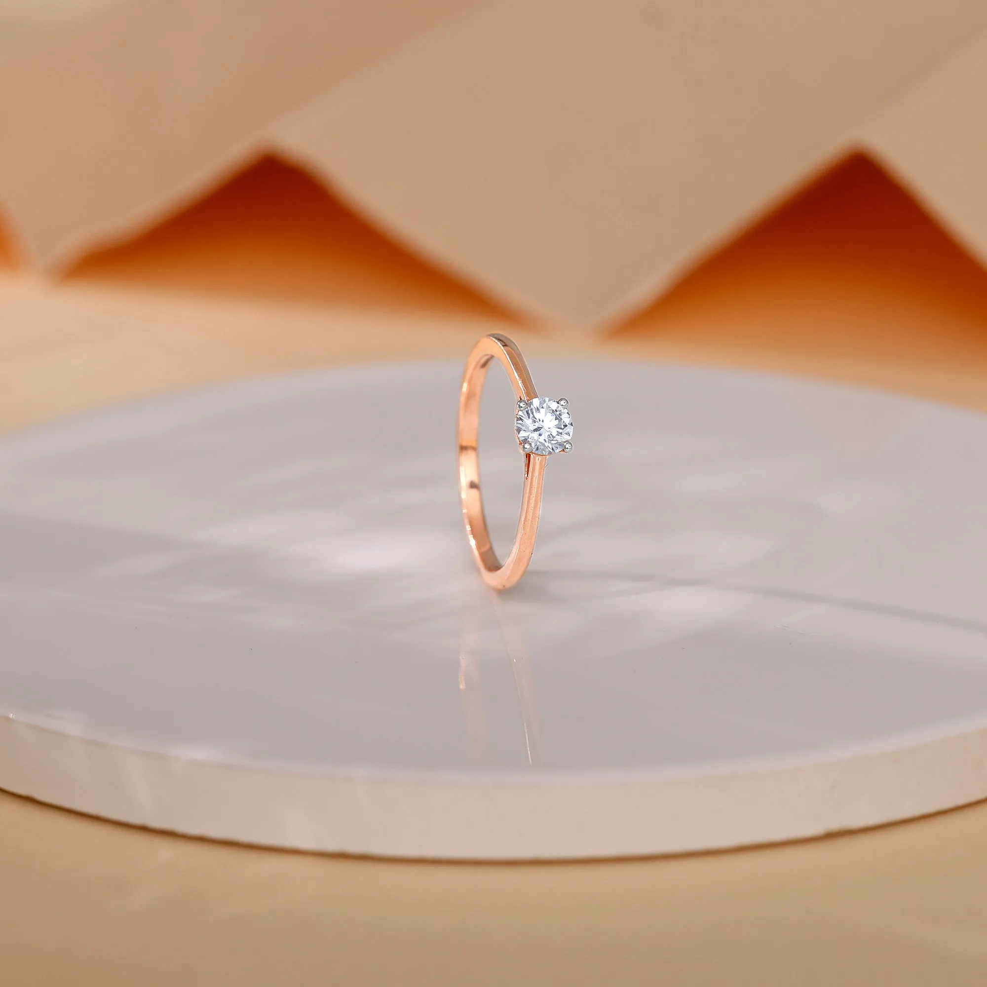 Rose Gold Solitaire Dream Diamond Ring