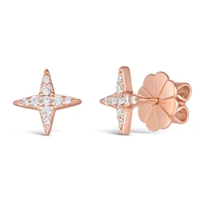 Rose Gold Sparkle Studs