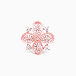 Rose Gold Zircon Primrose Ring