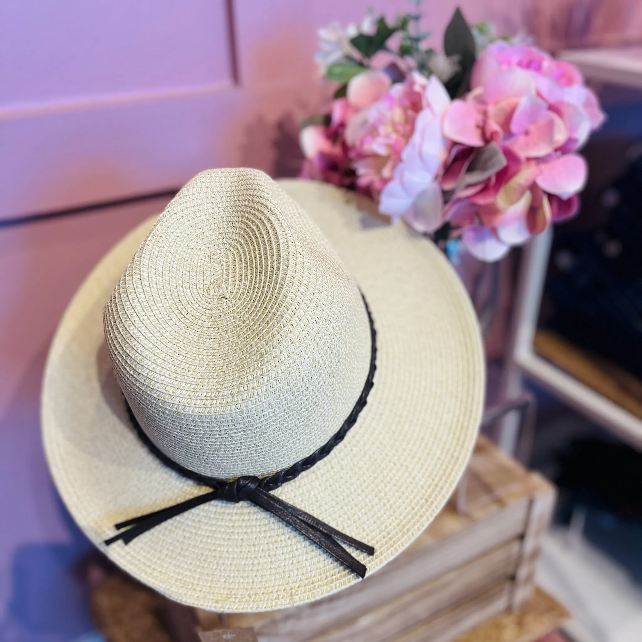 Sail Away Braided Cord Detail Panama Hat