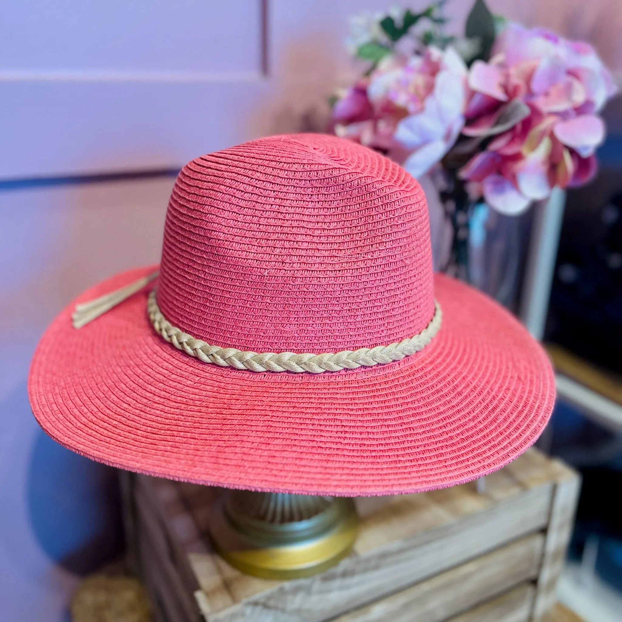 Sail Away Braided Cord Detail Panama Hat
