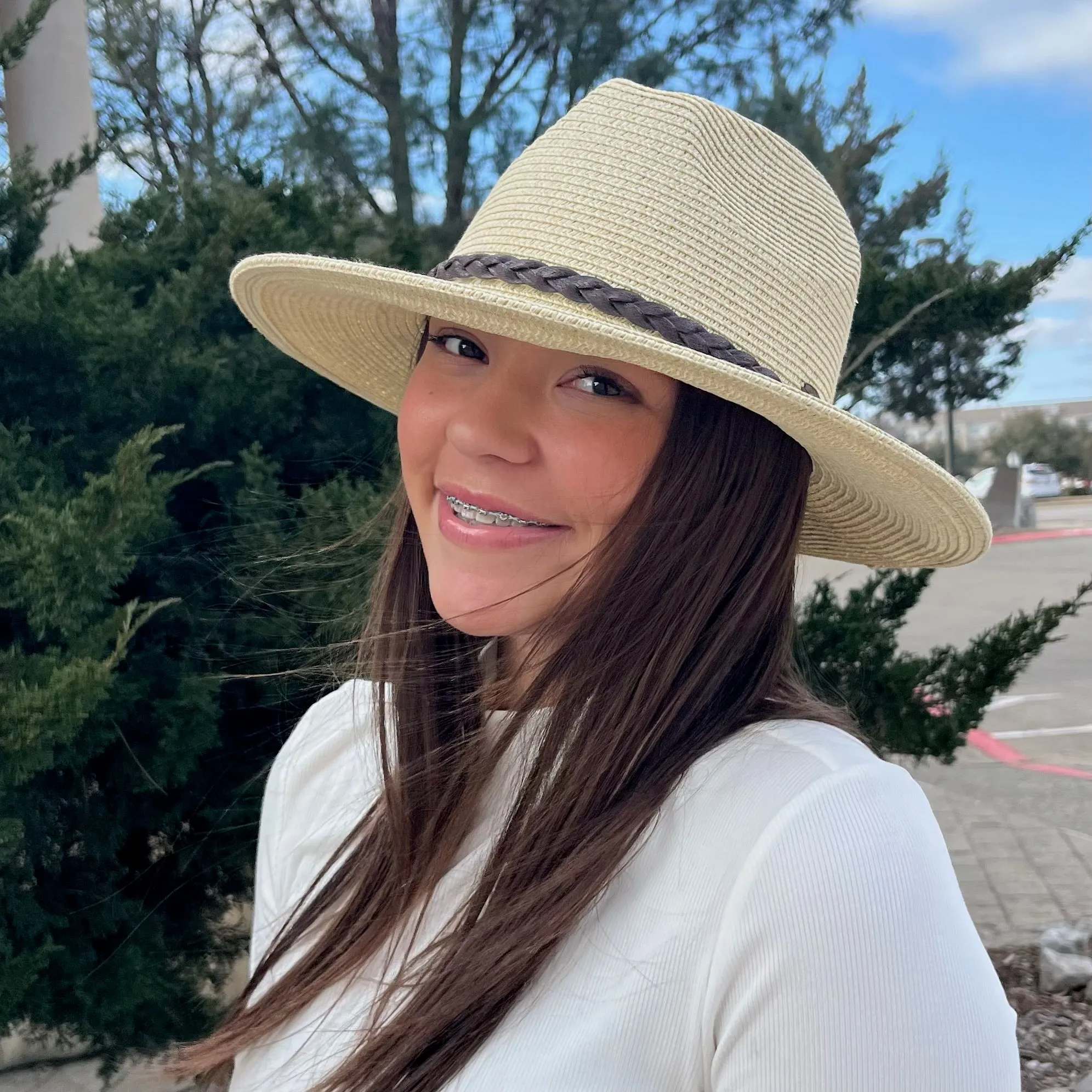 Sail Away Braided Cord Detail Panama Hat