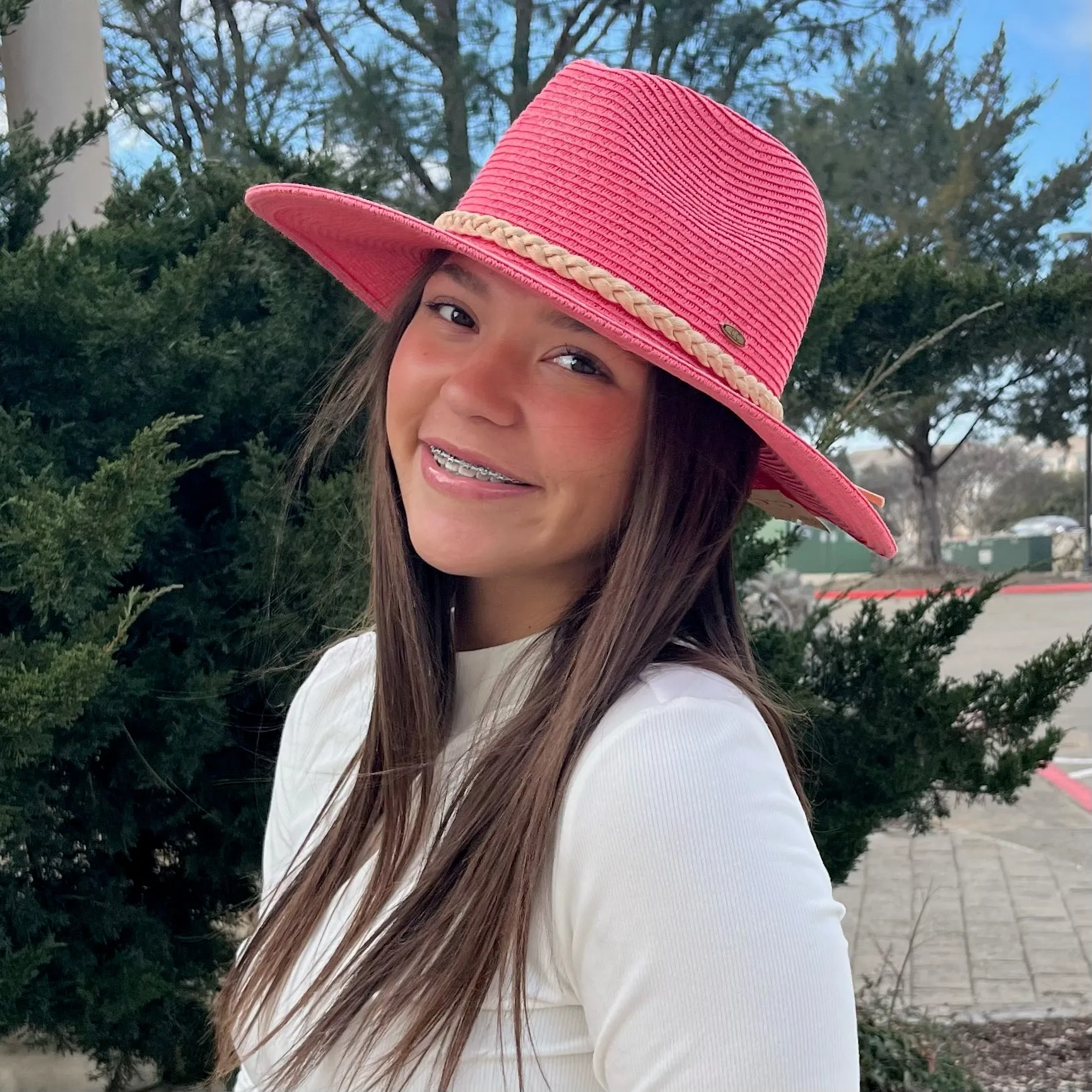 Sail Away Braided Cord Detail Panama Hat