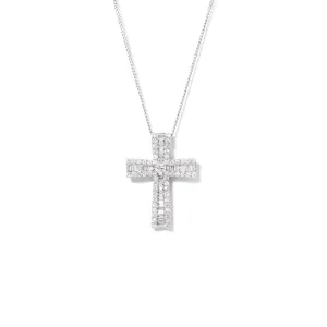 Saint Solitaire Diamond Cross