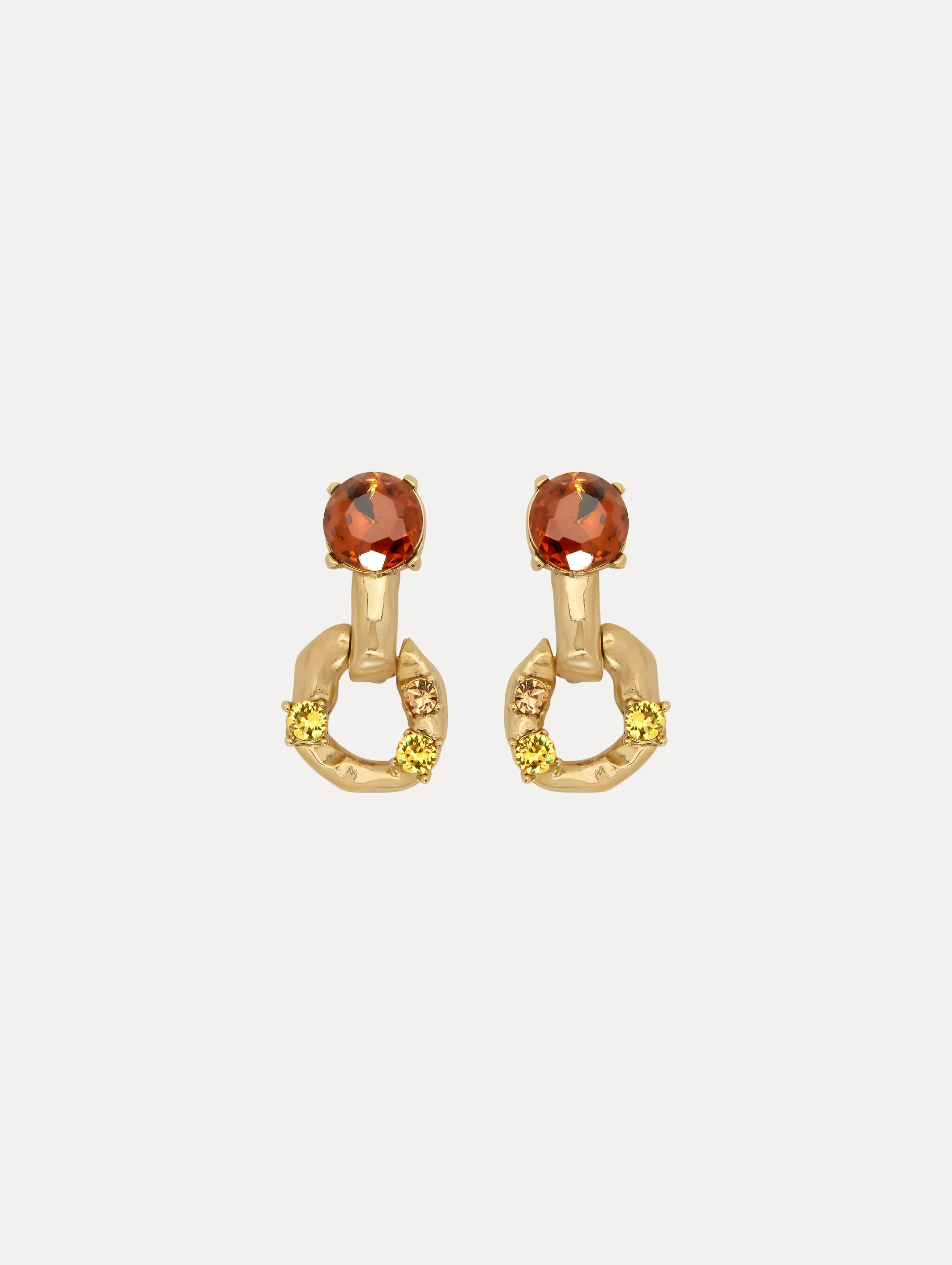 Scramble Chain-Link Earrings
