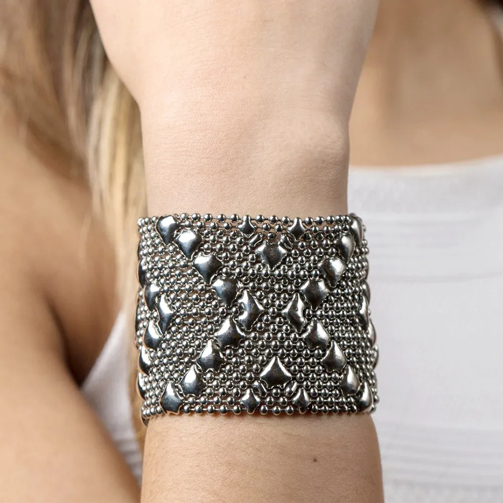 SG Liquid Metal B105-AS Antique Silver Bracelet by Sergio Gutierrez