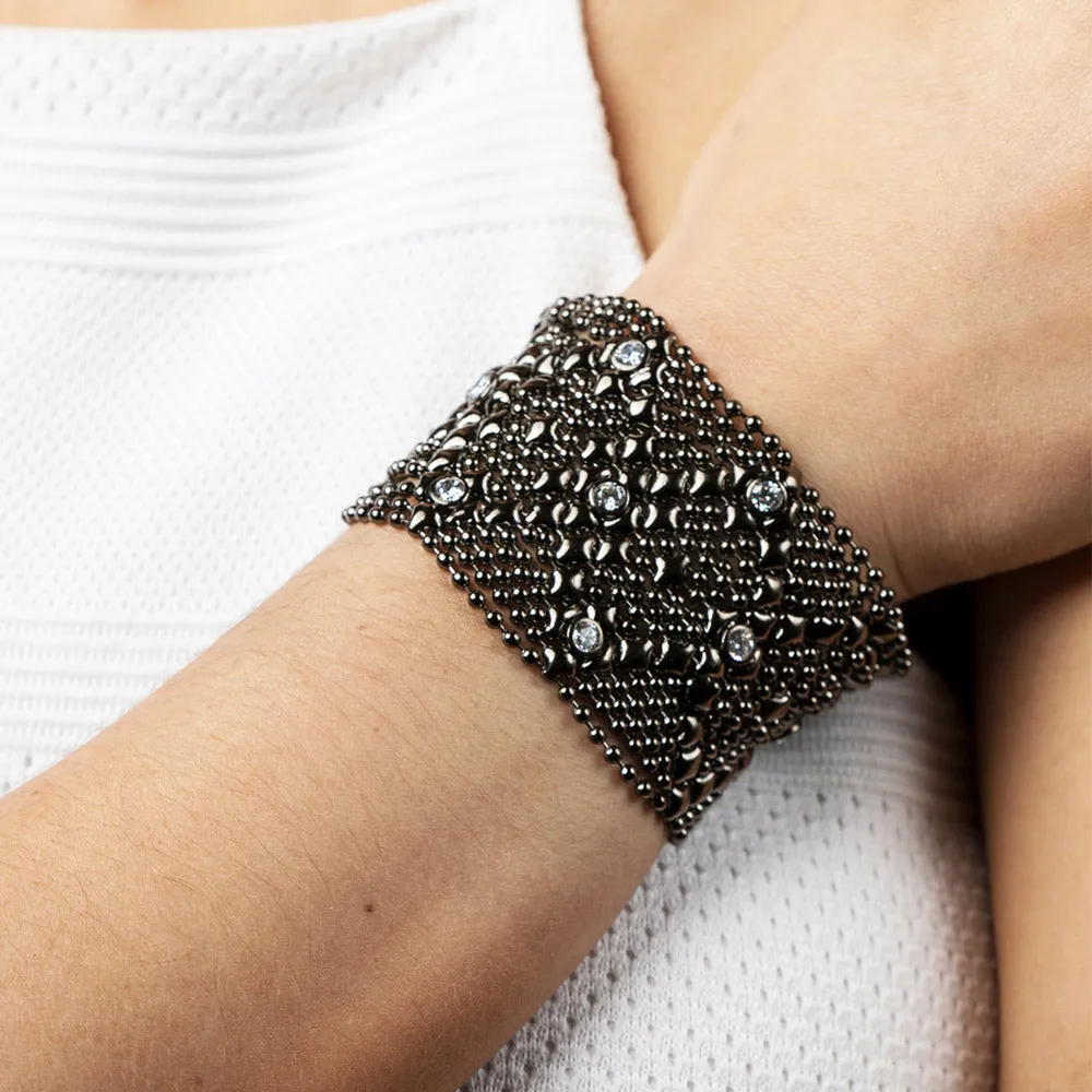 SG Liquid Metal B10Z ?C BLK Black Chrome Finish Bracelet by Sergio Gutierrez
