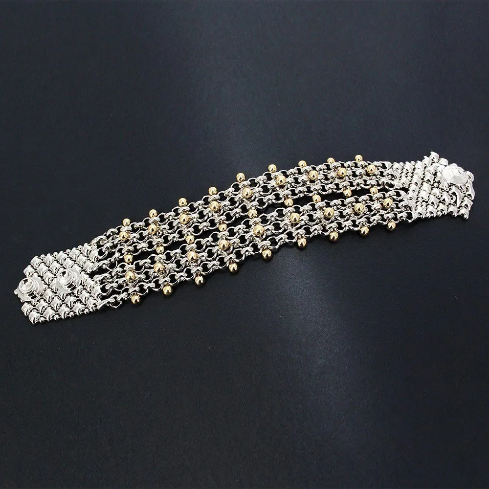 SG Liquid Metal BX2-N (Chrome Finish) Bracelet by Sergio Gutierrez