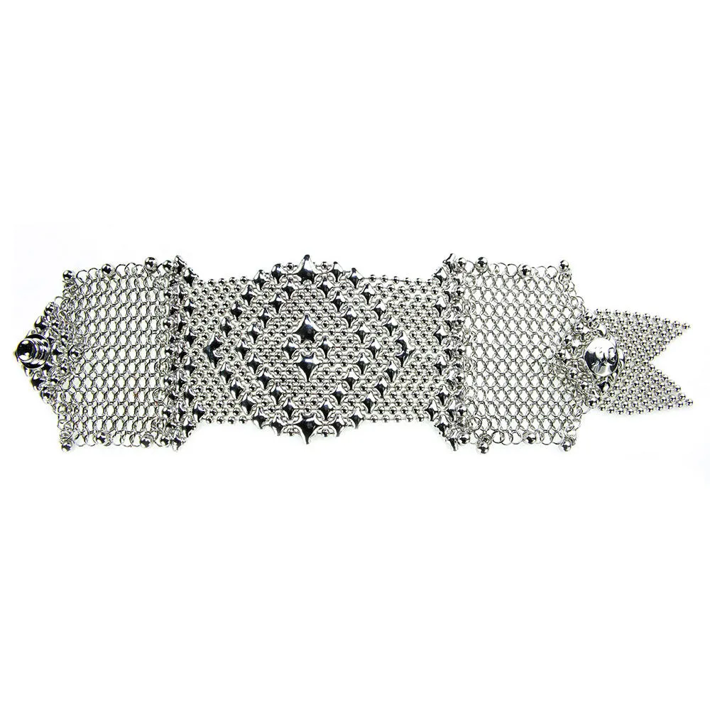 SG Liquid Metal CMB9-N Chrome Finish Bracelet by Sergio Gutierrez