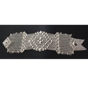 SG Liquid Metal CMB9-N Chrome Finish Bracelet by Sergio Gutierrez