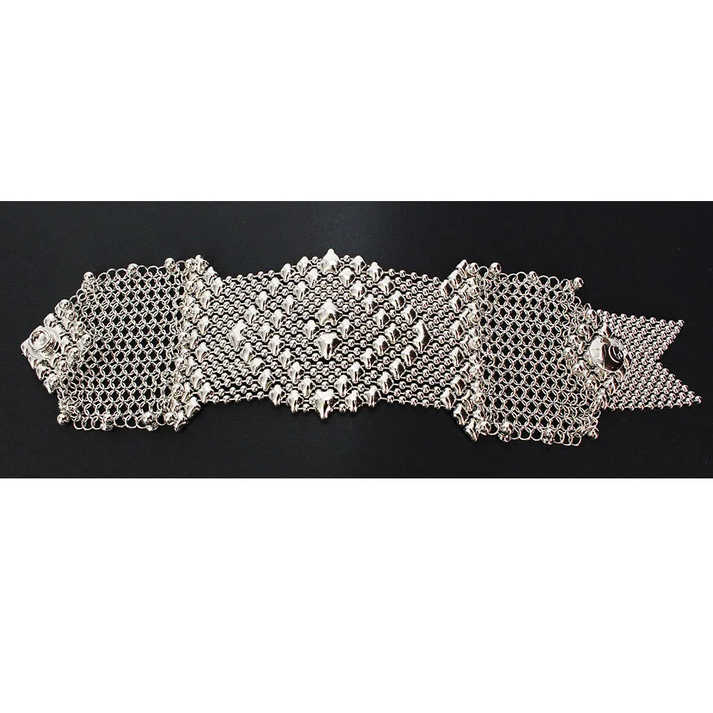 SG Liquid Metal CMB9-N Chrome Finish Bracelet by Sergio Gutierrez